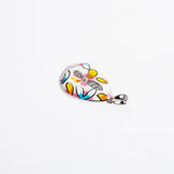 Silver earring, silver earring for women, Beautiful Silver earring, Oprata earrings, colorful earring, 3d earring, flower design 