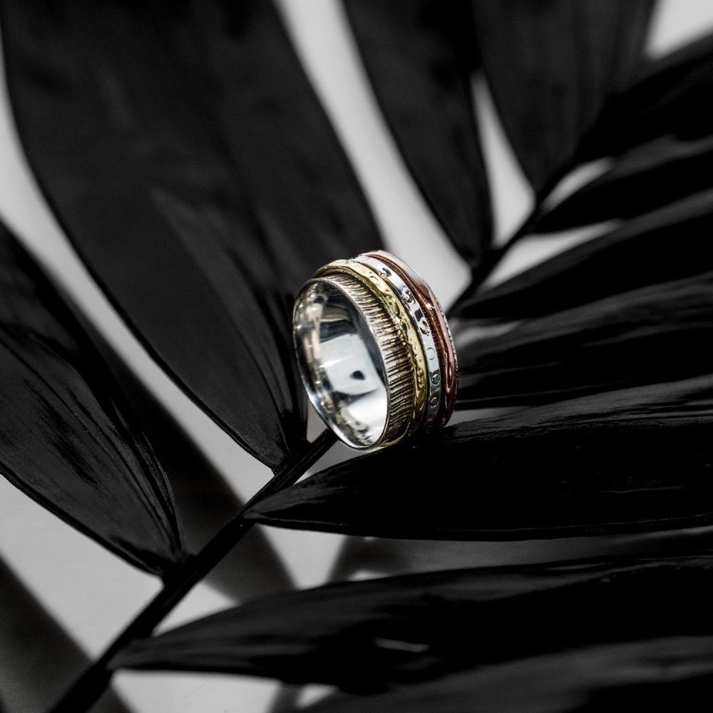 Silver ring, Spinner Ring, Silver ring for woman, Beautiful Silver ring, Oprata Rings, oxidised rings