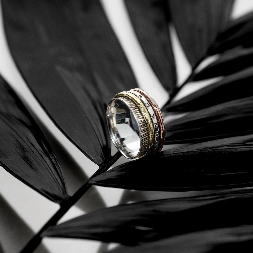 Silver ring, Spinner Ring, Silver ring for woman, Beautiful Silver ring, Oprata Rings, oxidised rings