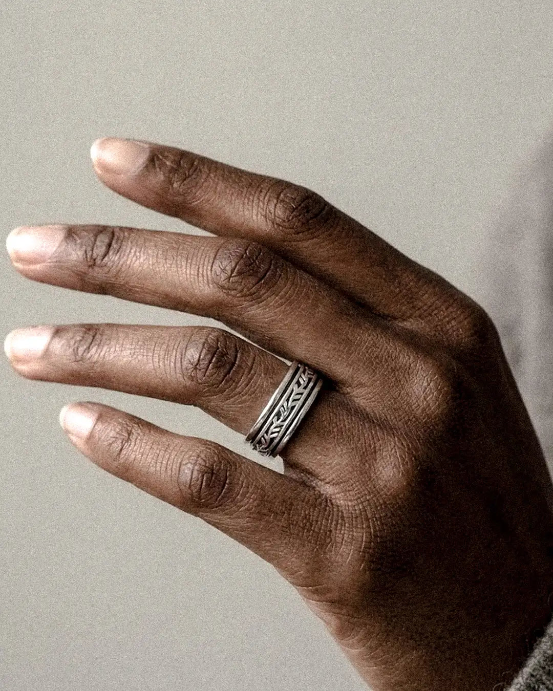 Twig Lattice Fluid | 925 Silver Ring for Women & Men