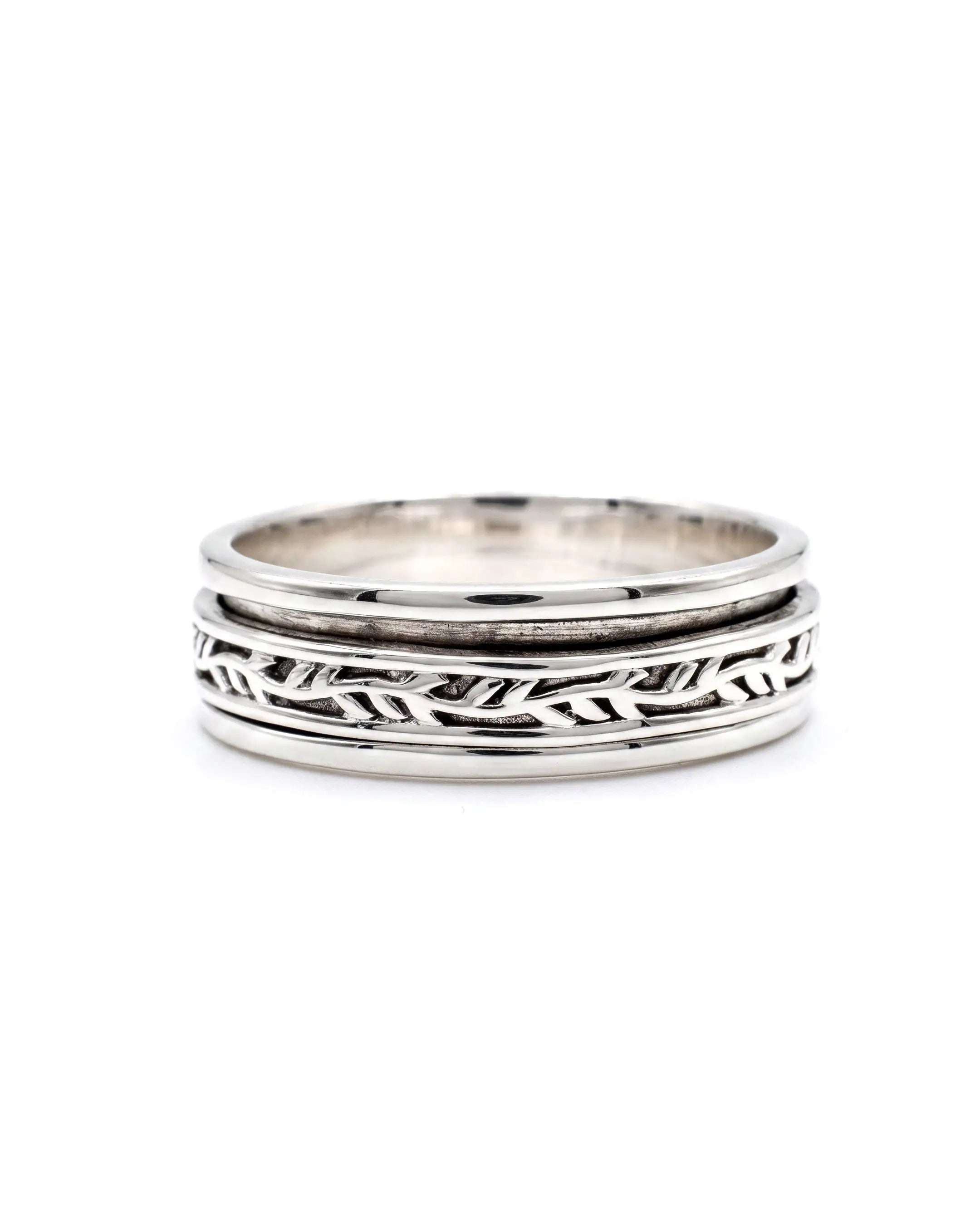 Twig Lattice Fluid | 925 Silver Ring for Women & Men