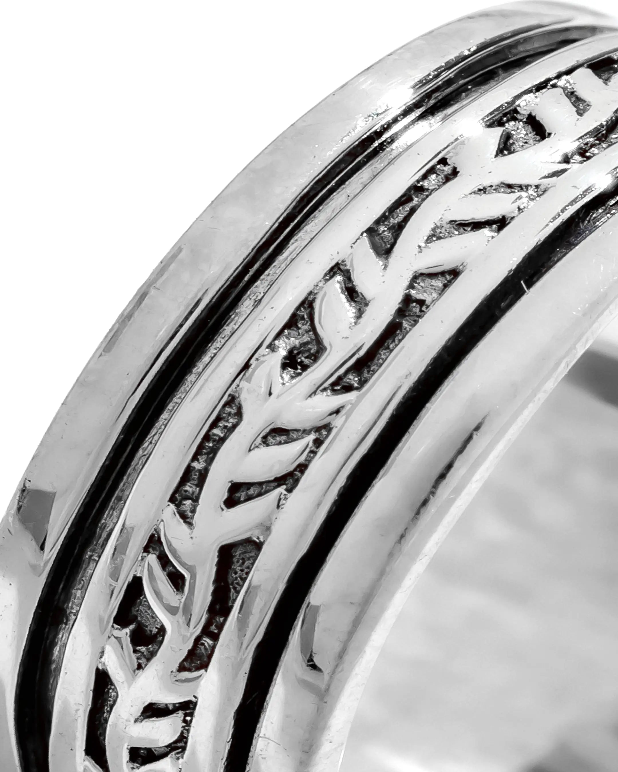 Twig Lattice Fluid | 925 Silver Ring for Women & Men
