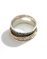 
  Buy Two Tone Petal Fluid | 925 Silver Ring for Women & Men Online In India at Oprata
