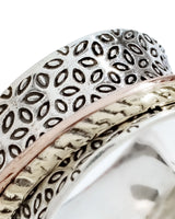 
  Buy Two Tone Petal Fluid | 925 Silver Ring for Women & Men Online In India at Oprata
