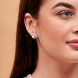 
  Silver earring, Silver earring for woman, Beautiful Silver earring, Oprata earring, flower earring, Nature earring, Pearl earrings

