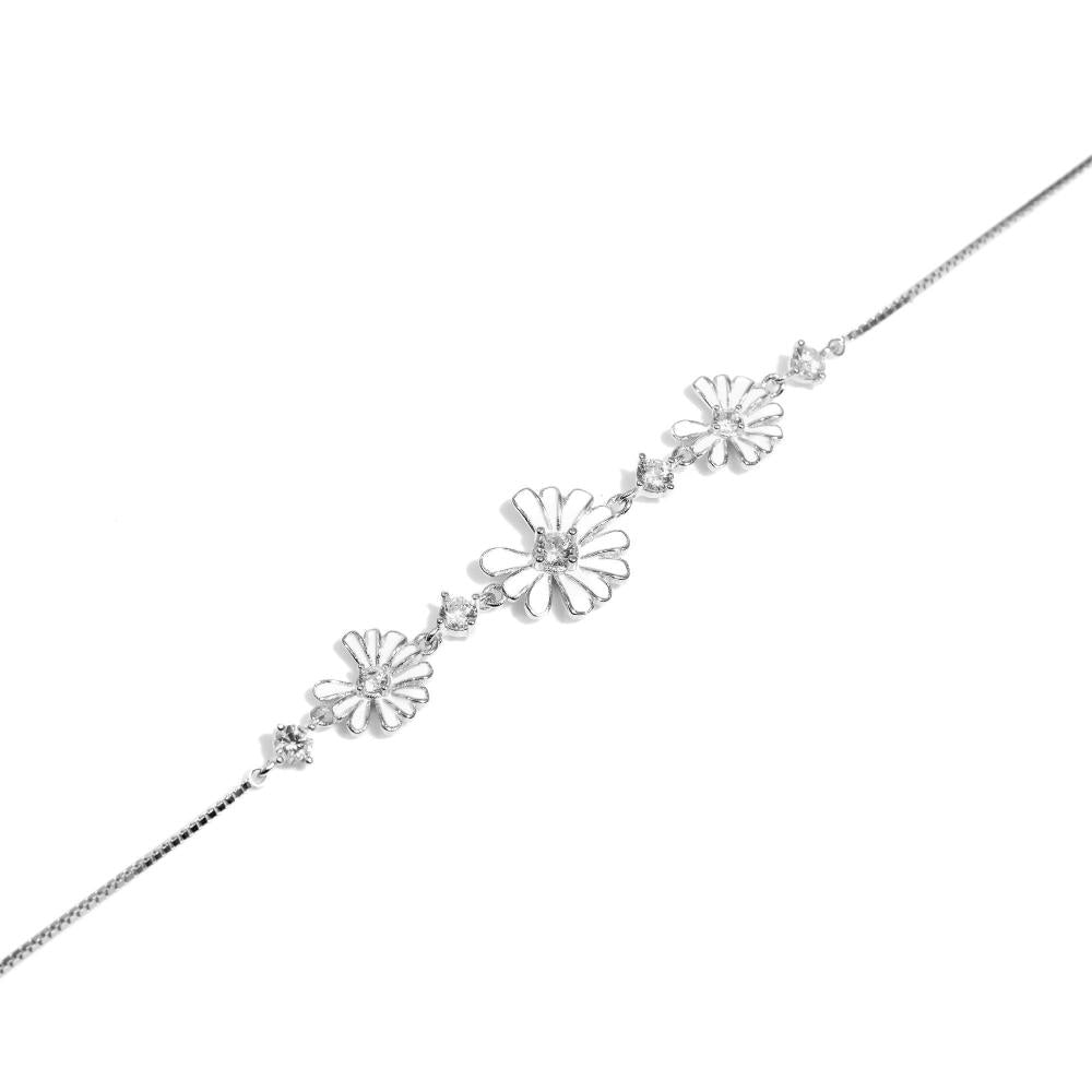 Silver bracelet , Silver bracelet for woman, Beautiful Silver bracelet, Oprata bracelet, flower bracelet, Nature bracelet, Pearl bracelet
