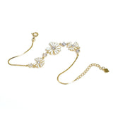 Silver bracelet , Silver bracelet for woman, Beautiful Silver bracelet, Oprata bracelet, flower bracelet, Nature bracelet, Pearl bracelet
