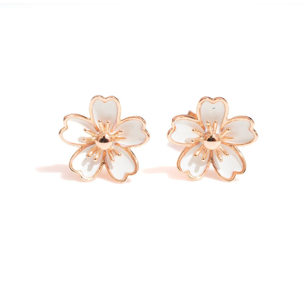 Silver earring, Silver earring for woman, Beautiful Silver earring, Oprata earring, flower earring, Nature earring, Pearl earrings