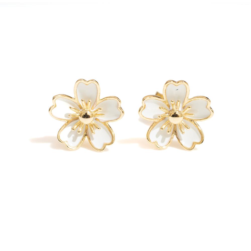 Silver earring, Silver earring for woman, Beautiful Silver earring, Oprata earring, flower earring, Nature earring, Pearl earrings
