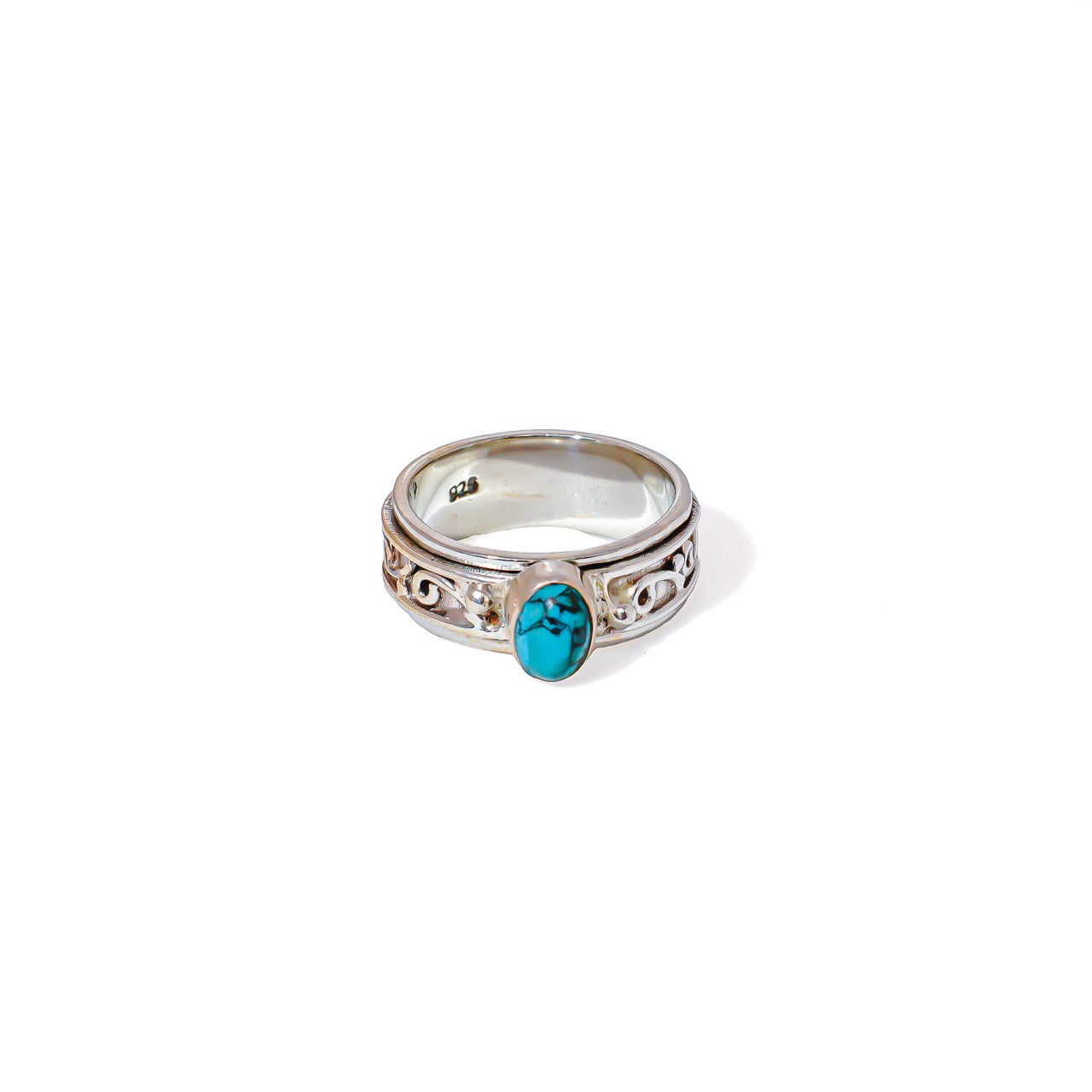 Vine Gem Fluid | 925 Silver Ring for Women & Men