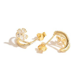 
  Vittoria Cuff Studs | 925 Silver Earrings for Women - OPRATA
