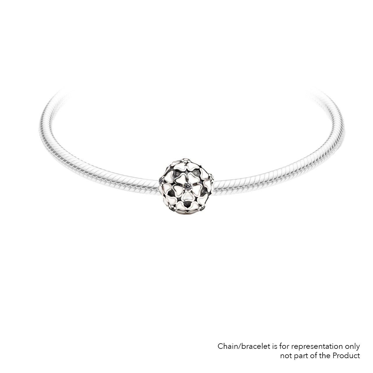 White Butter Cup | 925 Silver charms for Bracelets / Chain