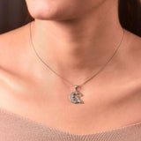 Angel in Star | 925 Silver Pendant for Women