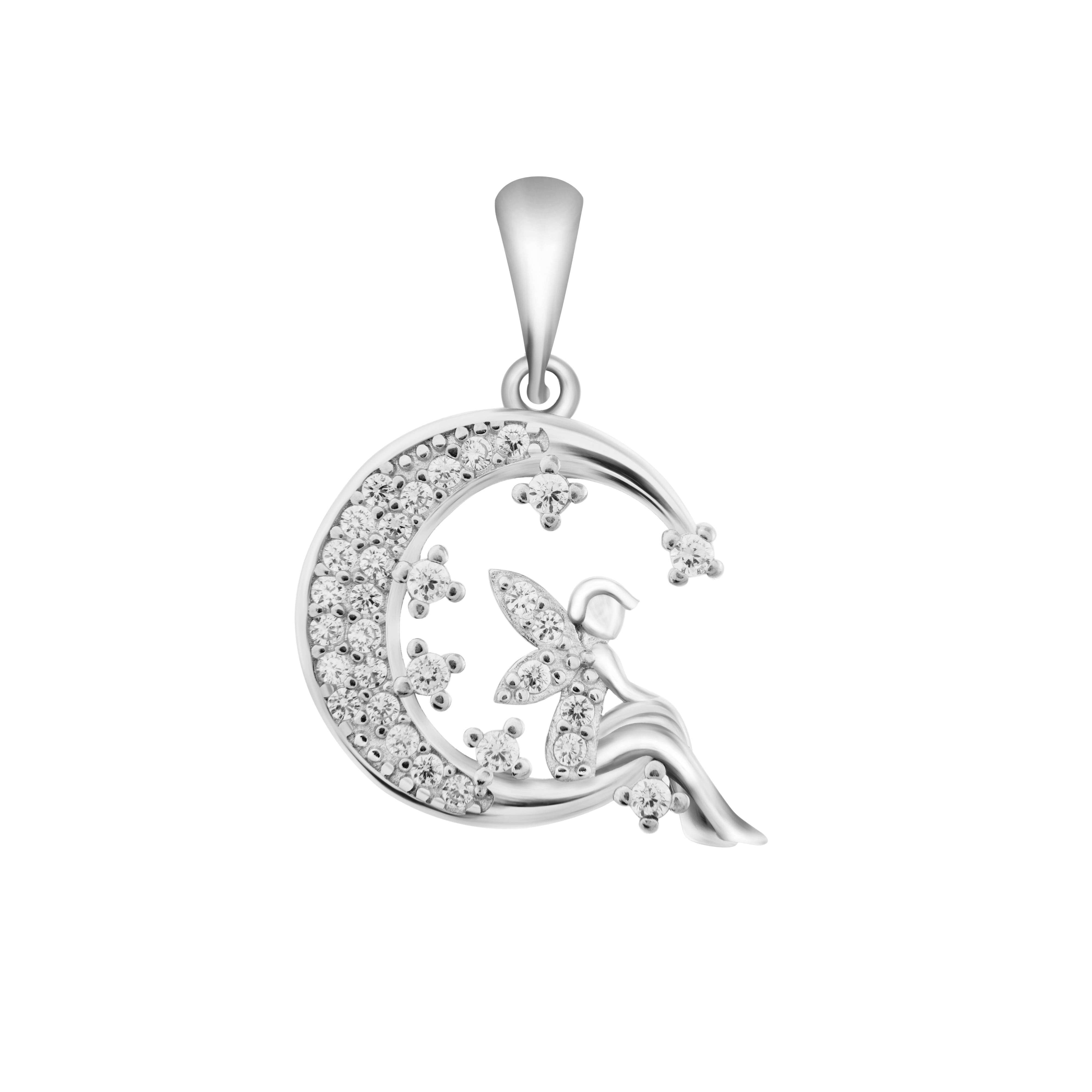 Angel in Star | 925 Silver Pendant for Women