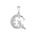 Angel in Star | 925 Silver Pendant for Women