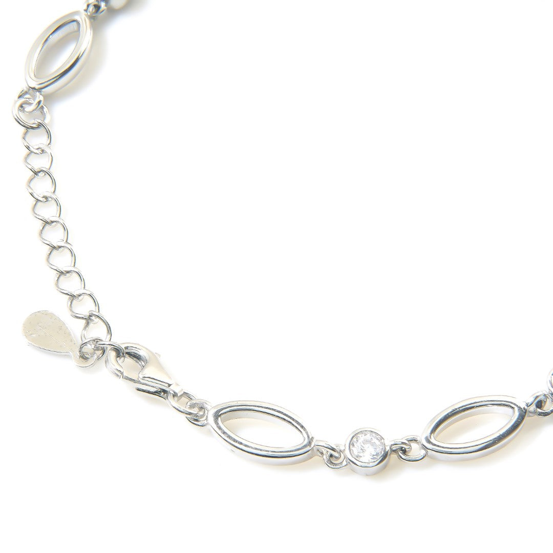 Rainbow Updown Ladder | 925 Silver Chain bracelets for Women