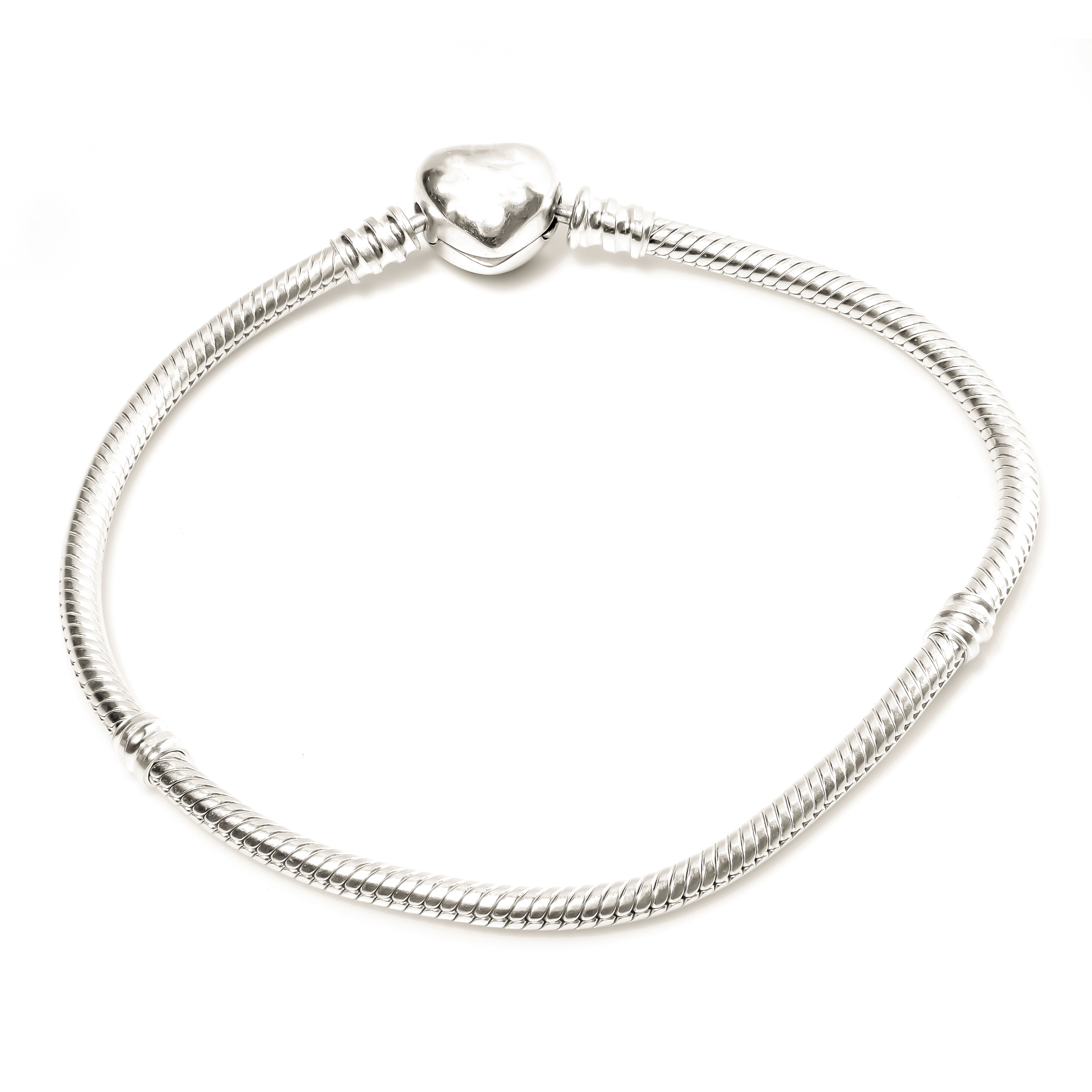 Heart Clasp | 925 Silver Charm bracelets for Women