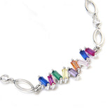 Rainbow Ladder | 925 Silver Chain bracelets for Women