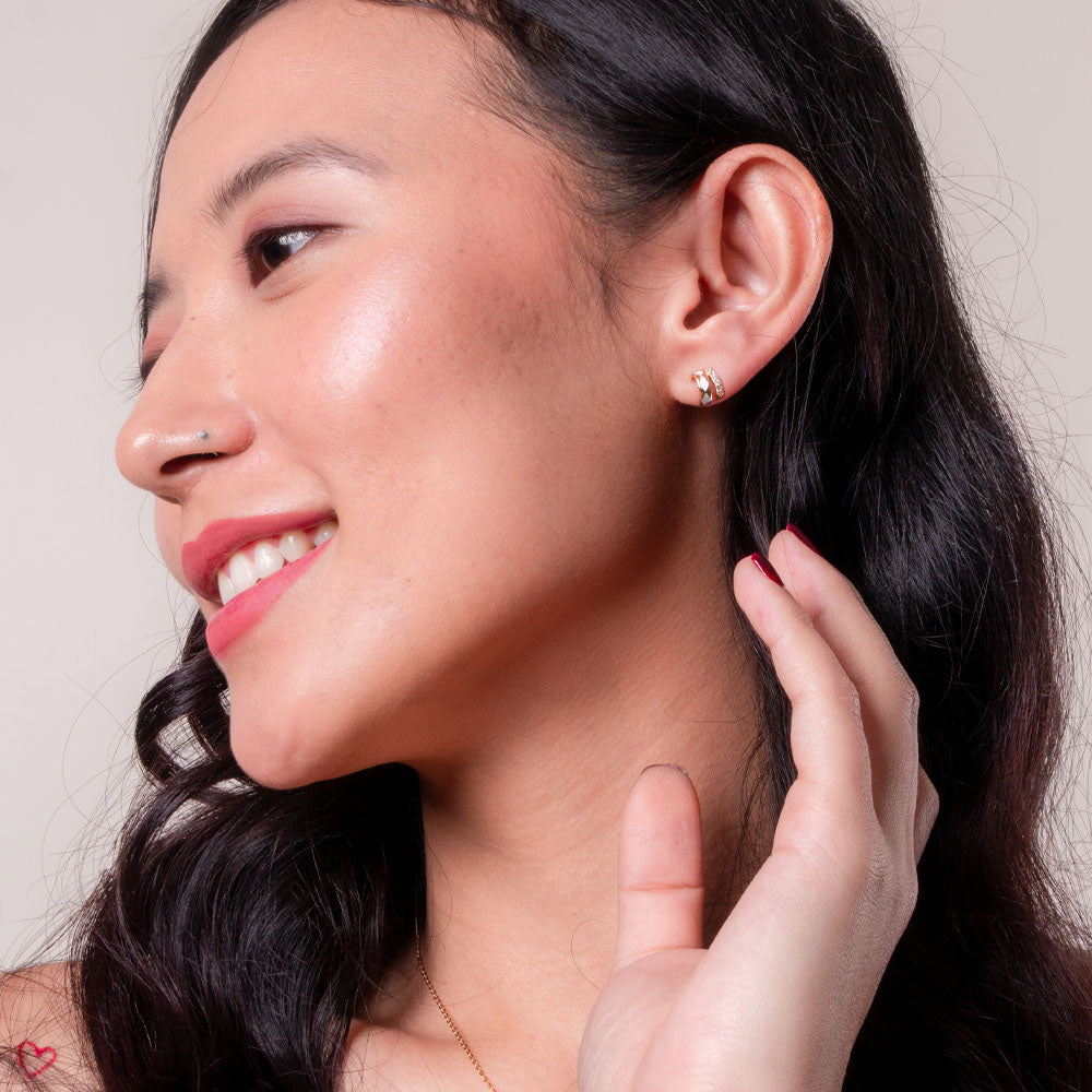 Fonda Studs | 925 Silver Earrings for Women