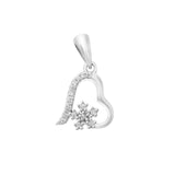 Heart with Star | 925 Silver Pendant for Women