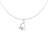 Heart with Star | 925 Silver Pendant for Women