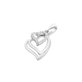 Heart in Heart  | 925 Silver Pendant for Women