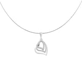 Heart in Heart  | 925 Silver Pendant for Women