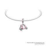 Pink Scooter | 925 Silver charms for Bracelets / Chain