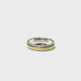 
  Buy Band in Border Fluid | 925 Silver Couple Ring Online In India at Oprata
