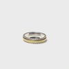 Band in Border Fluid Ring | Hallmark 925 Silver