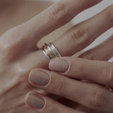 
Buy Quadristripe Thick Fluid | 925 Silver Ring for Women & Men Online In India at Oprata
