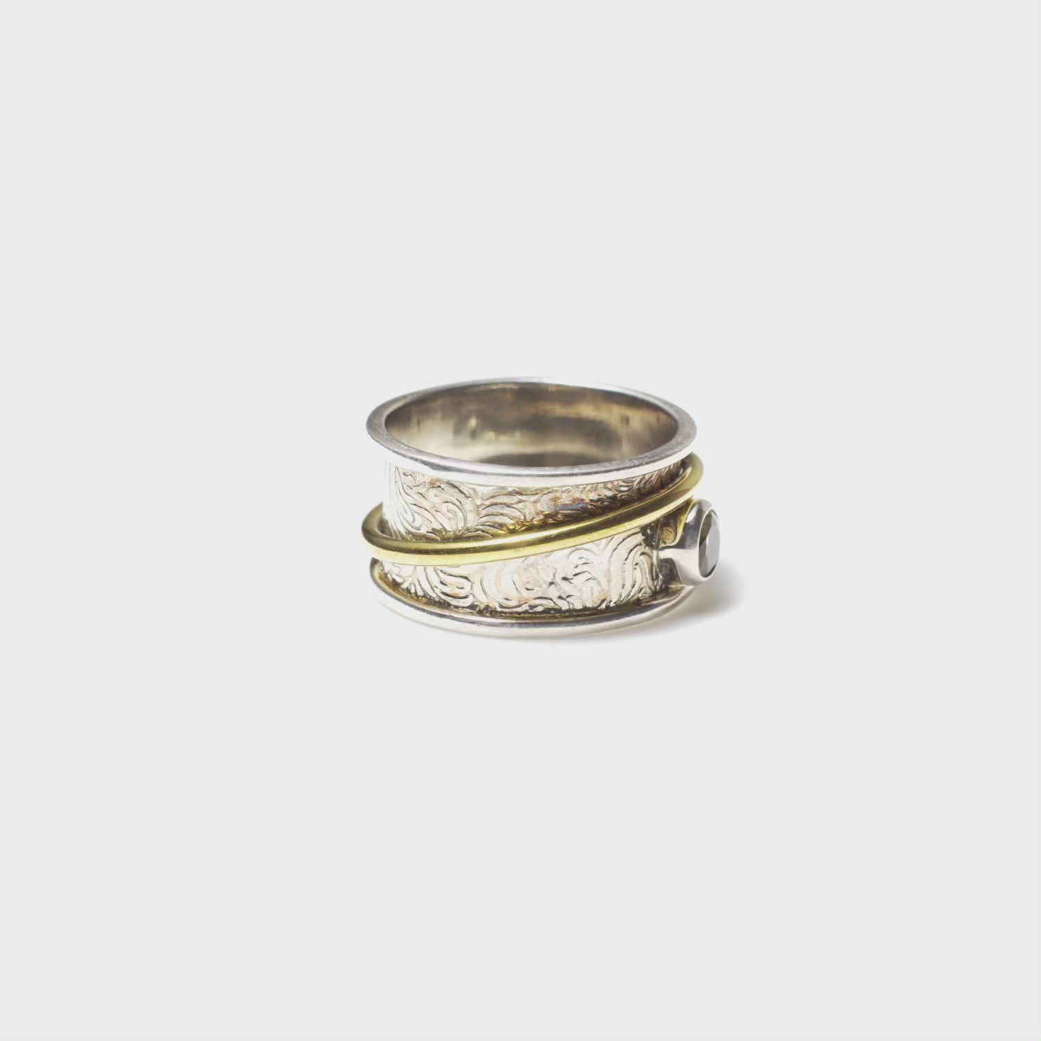 Silver ring, Spinner Ring, Silver ring for woman, Beautiful Silver ring, Oprata Rings, oxidised rings
