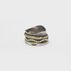 Beaded Zigzag Fluid Ring | Hallmark 925 Silver