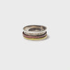 Quadristripe Thick Fluid Ring | Hallmark 925 Silver