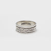 Double Flat Braid Fluid Ring | Hallmark 925 Silver