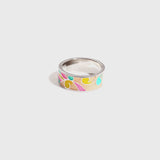 Silver ring, colorful Ring, Silver ring for woman, Beautiful Silver ring, Oprata Rings, 