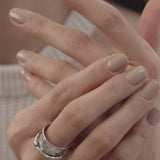 
  Buy Beaded Braid Fluid | 925 Silver Couple Ring Online In India at Oprata
