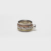 Studded Braid Fluid Ring | Hallmark 925 Silver