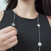 Tourmaline & Rose Quartz Gemstone Necklace | 925 Silver for Woman
