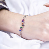 Rainbow Ladder | 925 Silver Chain bracelets for Women