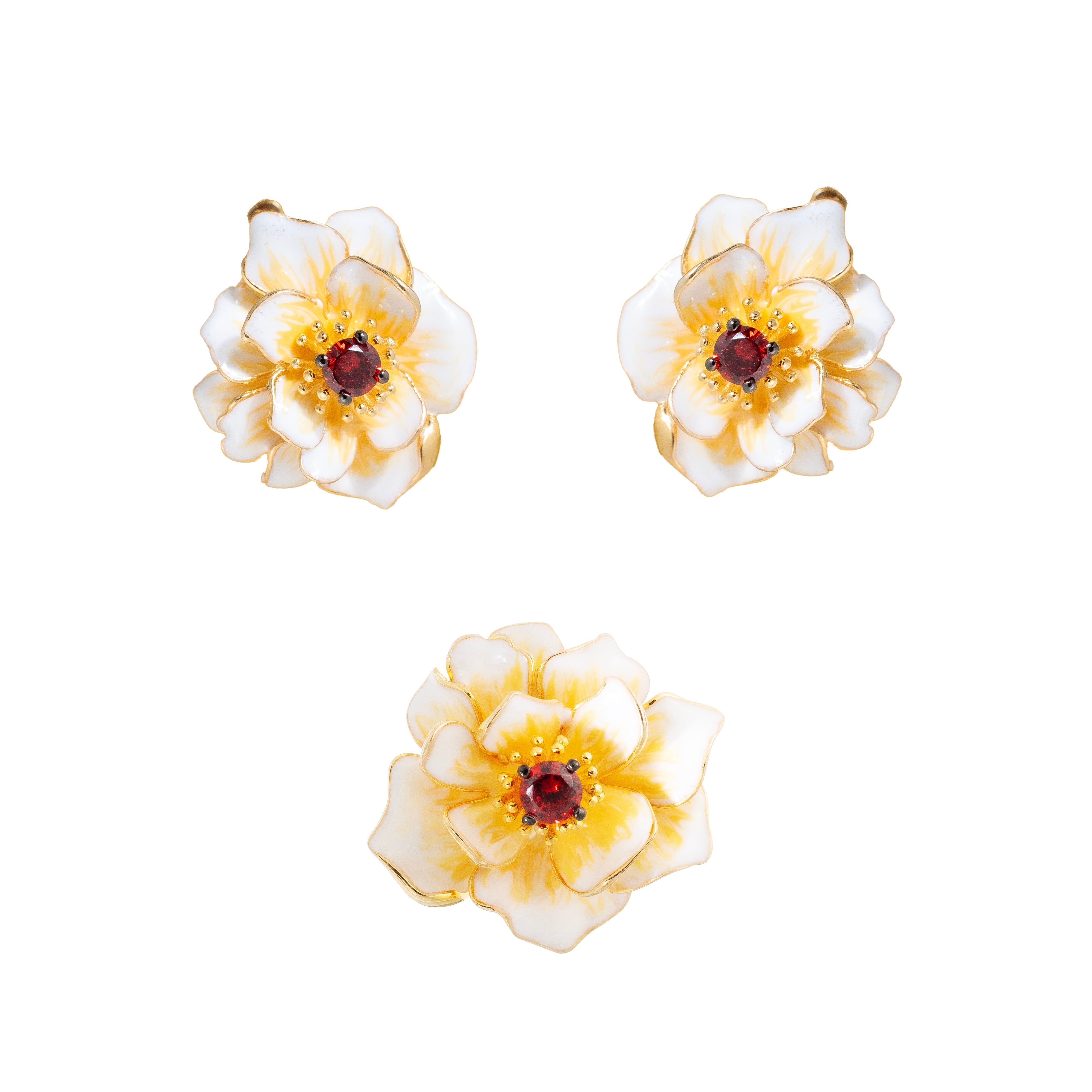 Felicite | 925 Silver Earrings and Pendant set for Women