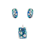 Maribel | 925 Silver Earrings and Pendant set for Women