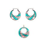 Violette | 925 Silver Earrings and Pendant set for Women