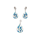 Mallory | 925 Silver Earrings and Pendant set for Women