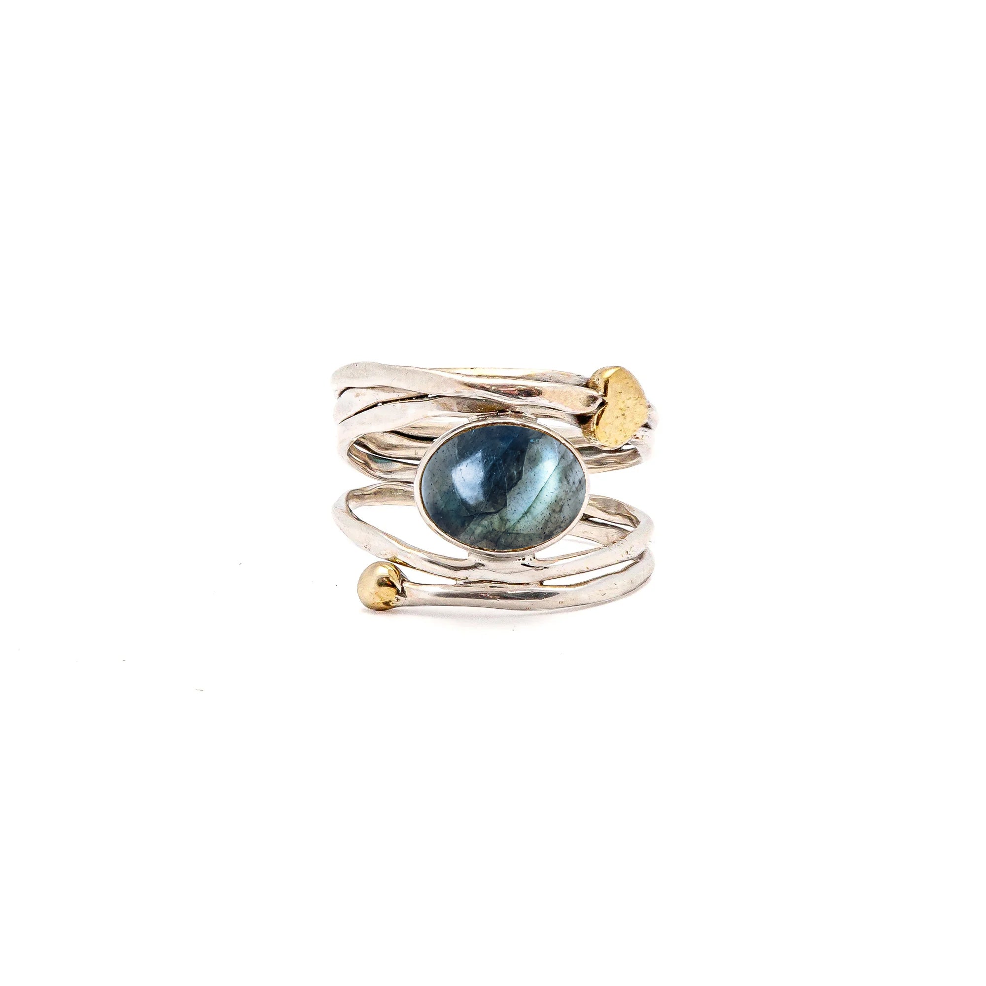 Spiral Fluid Ring | Hallmark 925 Silver