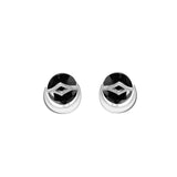 Black Moonstar Studs | Hallmark 925 Silver