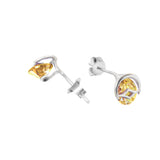 Yellow Moonstar  | 925 Silver Studs for Women