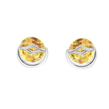 Yellow Moonstar  | 925 Silver Studs for Women