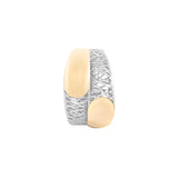 Geometrical Two Layered Flapped Lattice Ring | Hallmark 925 Silver