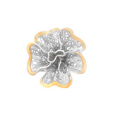 Five Asymmetrical Petals Lattice Ring | Hallmark 925 Silver